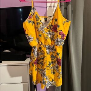 Floral Print Cami Romper